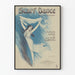 Vintage-Poster Schals Tanz Pas des Dentelles Klaviersolo