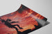 Poster Zeremonielle Cherokee-Tanz bei Sonnenuntergang — Ansicht des Kunstwerks
