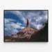 Poster Chimney Rock in Nebraska – Natur- und Landschaftswanddekoration — gerahmtes Bild an der Wand