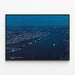 Luftaufnahme des Mississippi bei New Orleans — gerahmtes Bild an der Wand