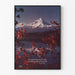 Poster Berglandschaft Mt Hood Oregon mit inspirierendem Zitat