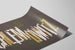 Poster Design Typografisch Schlemowitz in Weiß und Gold — Ansicht des Kunstwerks