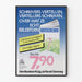 Vintage-Werbeplakat mit literarischem Motiv auf Niederländisch