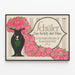 Vintage-Poster Schuler Das Reich der Frau - Blumen Wanddekoration — gerahmtes Bild an der Wand
