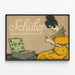 Vintage-Poster Schuler Leipzigstraße für elegante Wanddekoration — gerahmtes Bild an der Wand