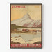 Vintage-Poster Schweiz Schreckhorn Oberland – Wanddekoration Berg Schweiz