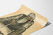 Vintage-Suisse-Poster 6. Dezember - Illustration eines älteren Mannes, der sitzt