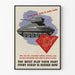 Vintage-Recycling-Metall-Poster für Panzerherstellung