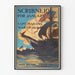 Vintage-Poster Scribner's für Januar - Krieg von 1812 - maritime Wanddekoration