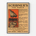 Vintage-Poster Scribner's für März mit Segelschiff