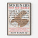 Retro-Poster Scribner's für September - Vintage-Wanddekoration