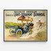 Vintage-Poster Absolute Sicherheit Rutschfest Durandal — gerahmtes Bild an der Wand