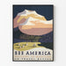 Vintage-Poster Wanddekoration Montana USA - Sieh Amerika