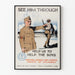 Kriegsplakat 'Help Us to Help the Boys' 1918 – Vintage Wanddekoration