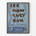 Vintage Dekorationsposter See How They Run Theater