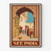 Vintage-Poster „See India“ – Wanddekoration für Reise nach Indien