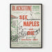 Vintage-Poster Theater "See Naples and Die" – Retro-Wanddekoration