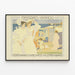 Vintage-Poster Seebad Grado für elegante Wanddekoration — gerahmtes Bild an der Wand