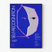 Künstlerischer Poster Self-Recognition in Blau und Rosa zur Wanddekoration