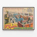 Vintage-Poster Sells Brothers Enormous United Shows – Tierische Wanddekoration — gerahmtes Bild an der Wand