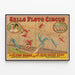 Vintage-Poster Sells Floto Circus - The Flying Wards mit Miss Mamie Ward — gerahmtes Bild an der Wand