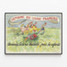 Vintage-Poster Französische Buchwoche - Hachette-Bücher für Kinder — gerahmtes Bild an der Wand