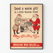 Vintage-Poster Weihnachtsdekoration Russische Freundschaft