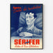 Vintage-Medizinposter Sérifer – Retro-Wanddekoration