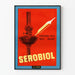 Vintage-Poster Serobiol die Lampe - Retro-Wanddekoration