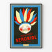 Vintage-Werbeplakat Serobiol Peau Rouge für Wanddekoration