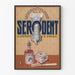Vintage-Poster Serodent – Werbe-Wanddekoration für Zahnmedizin