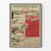Vintage-Poster Tagesdienst Paris-London - Westbahnlinien