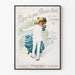 Vintage-Poster She is my Picnic Girl - Retro-Wanddekoration