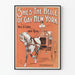 Vintage-Poster She’s The Belle of Gay New York - Retro-Wanddekoration
