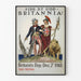 Vintage-Poster Side by Side Britannia 1918 Historische Wanddekoration