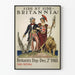 Patriotisches Wandposter Britannia 1918