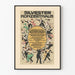 Vintage-Poster Silvester im Konzerthaus – Wanddekoration im Art Déco-Stil