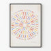Poster Bunte Schwestern Kreis weiblicher Figuren