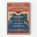 Vintage-Poster 1908 - Skien Handwerkervereinigung Lotterie