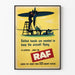Vintage-Poster RAF - Luftfahrzeugmechaniker in Aktion