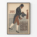 Vintage-Poster für Herren im eleganten Anzug zur Wanddekoration