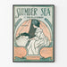 Vintage-Poster Slumber Sea - Retro-Musik-Wanddekoration