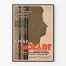 Mozart-Zyklus von 1928 von Henri Dormoy — gerahmtes Plakat an weißer Wand