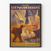 Vintage-Poster Stadt der Gegensätze von Sol Lesser