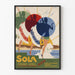 Vintage-Poster Sola Strand Hotel Jæren Wanddekoration