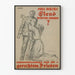 Historisches deutsches Propagandaposter „Soll dieses Elend weiter gehen?“