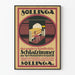 Vintage-Poster Sollinga Wanddekoration Modernes Schlafzimmer