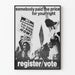Vintage-Poster für Wahlregister und Bürgerrechte