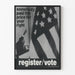 Vintage-Poster für Wahlregister und Bürgerrechte