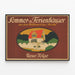 Vintage-Poster Ferienhaus Sommer und Ferienhäuser — gerahmtes Bild an der Wand